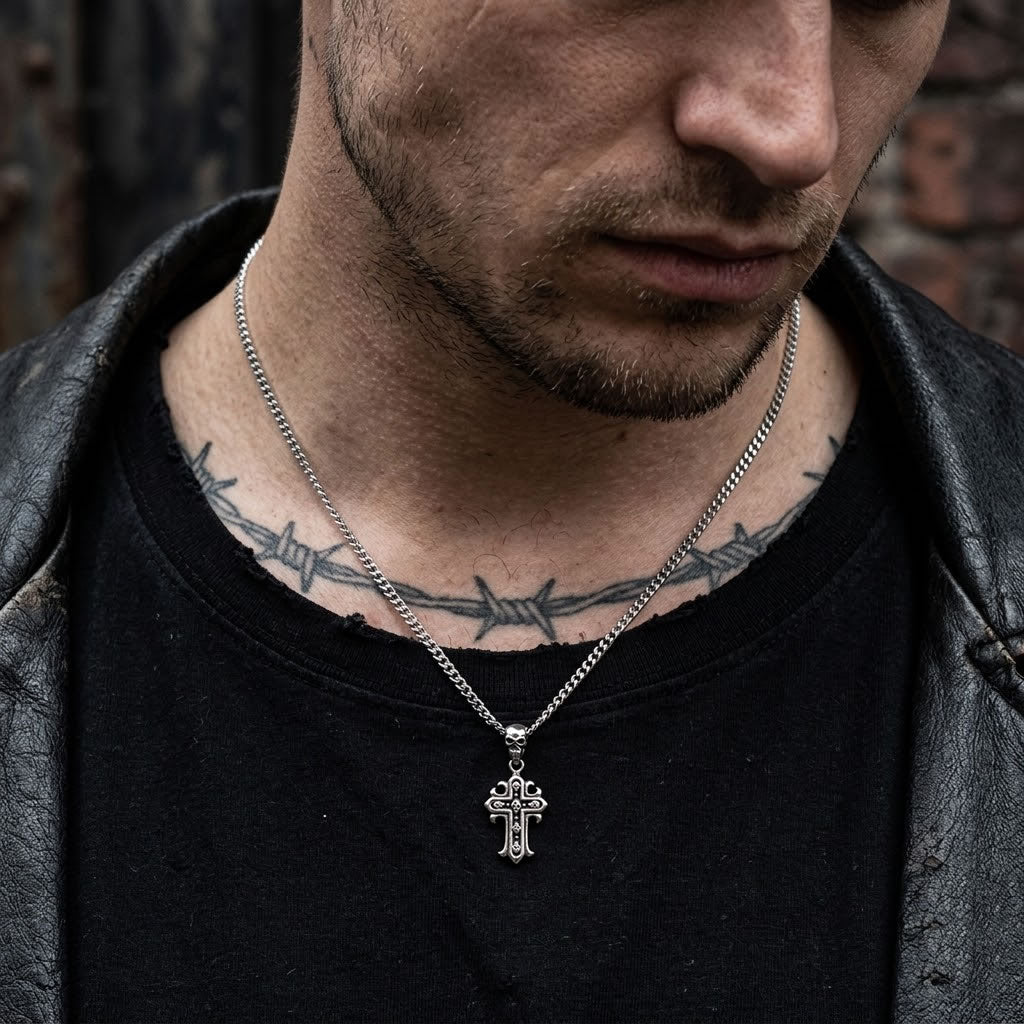 Skull Cross Necklace