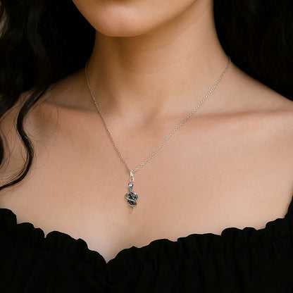 Sterling Silver Snake Pendant