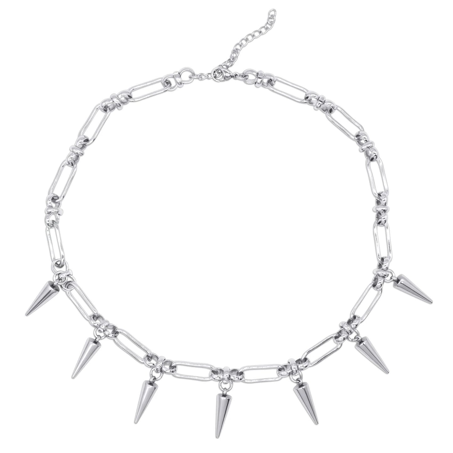 Temptress Spike Chain Choker Necklace