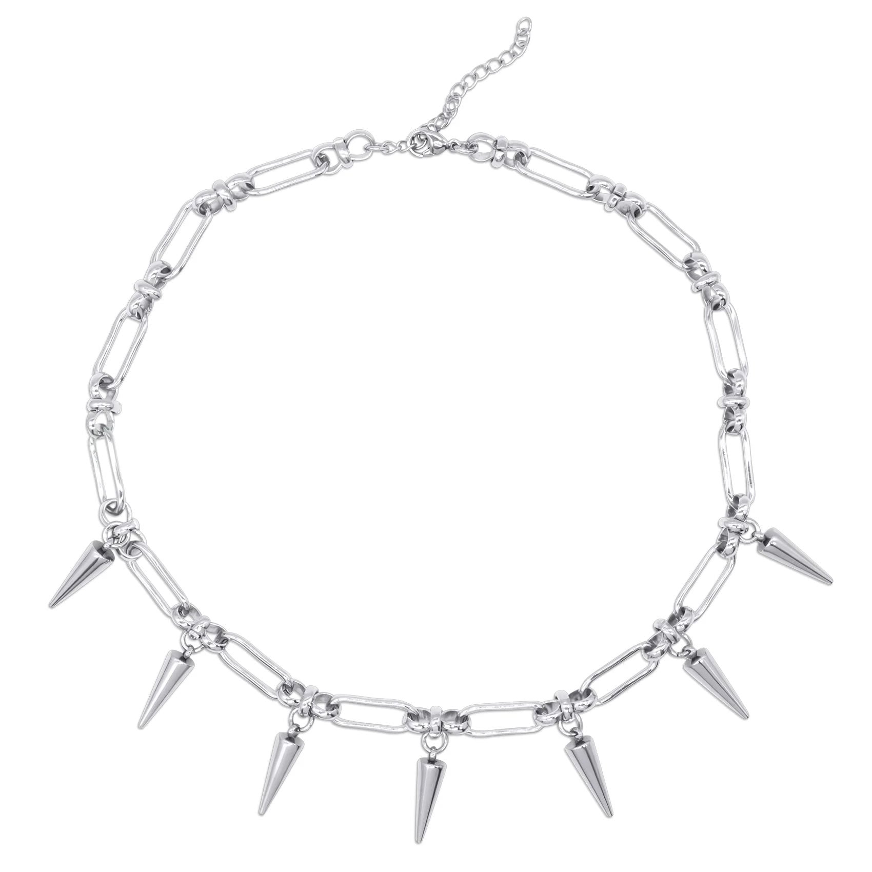 Temptress Spike Chain Choker Necklace