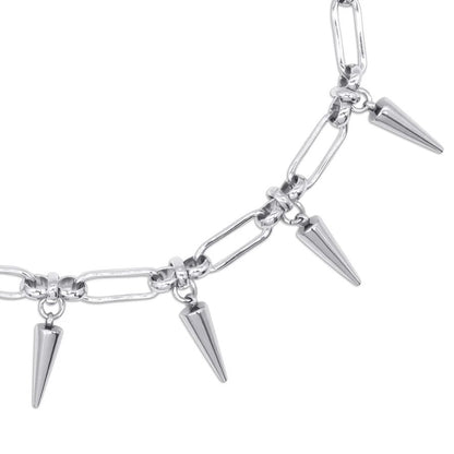 Temptress Spike Chain Choker Necklace