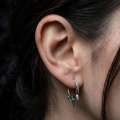 Spiked Hoop Earrings