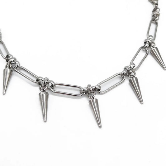 Spike Chain Choker Necklace