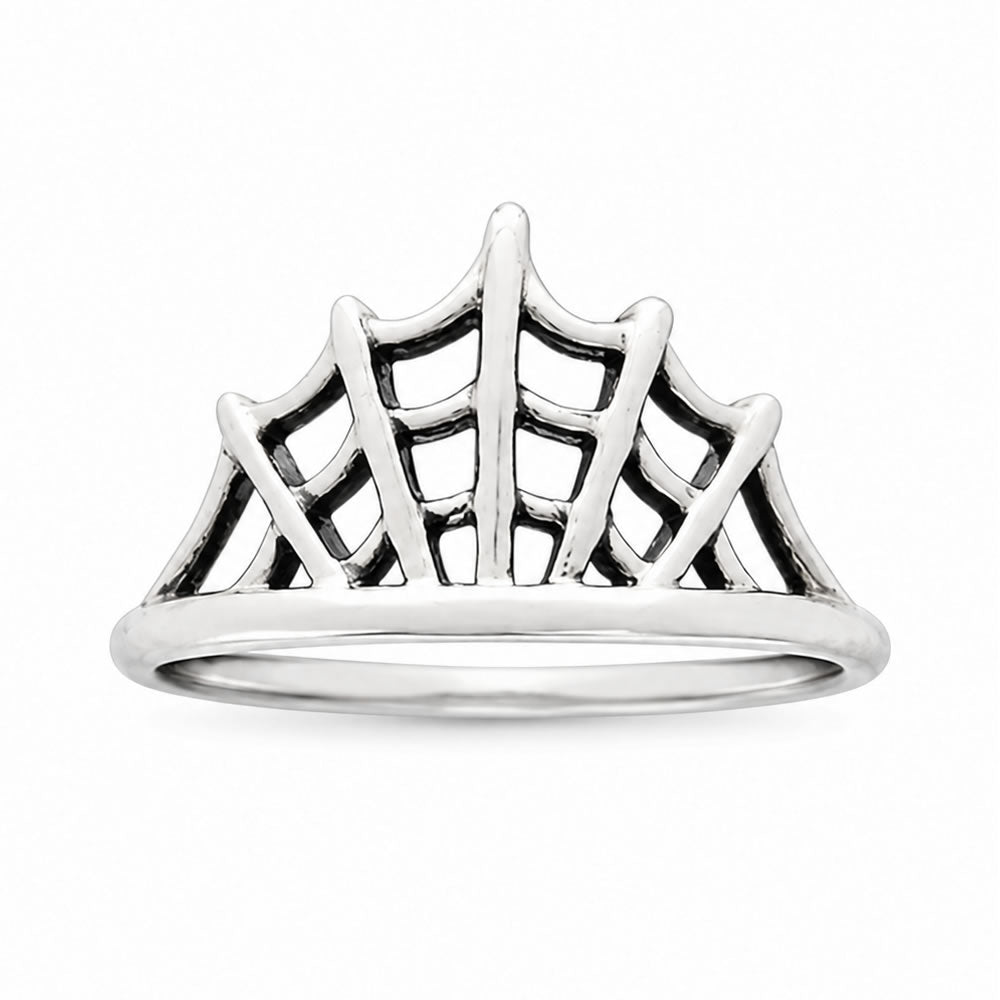 Sterling Silver Spider Web Ring