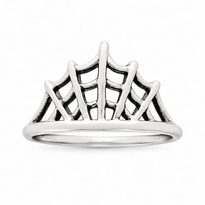 Sterling Silver Spider Web Ring