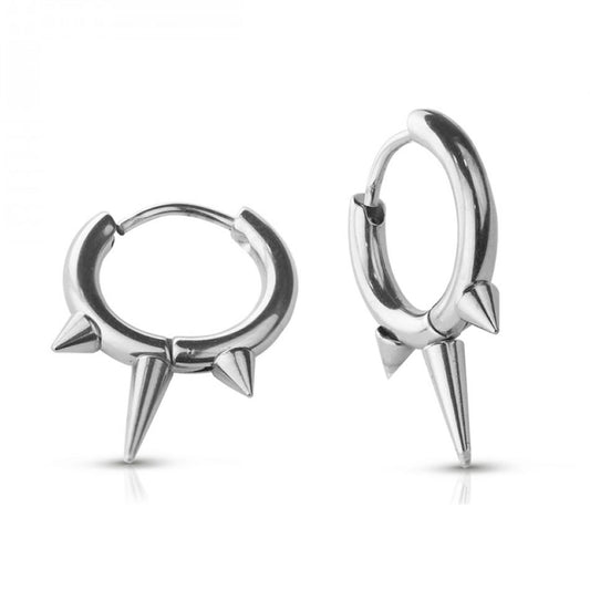 Spiked Hoop Earrings