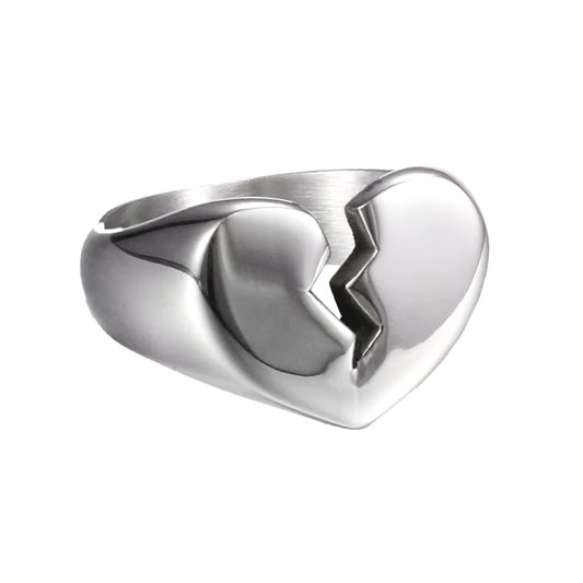 Stainless Steel Heartbreak Ring