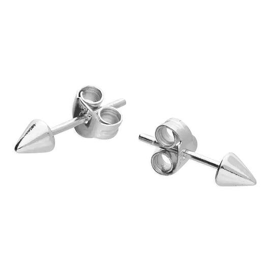 Sterling Silver Spike Stud Earrings