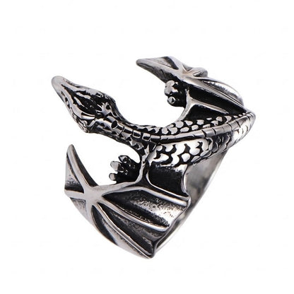 Stainless Steel Dragon Ring