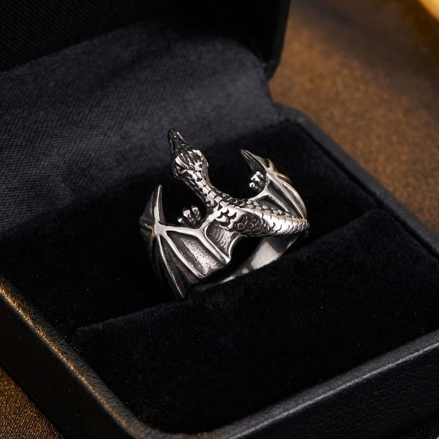 Stainless Steel Dragon Ring