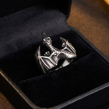 Stainless Steel Dragon Ring