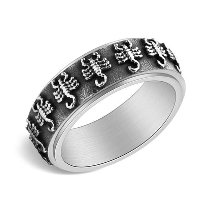 Stainless Steel Scorpion Spinning Ring