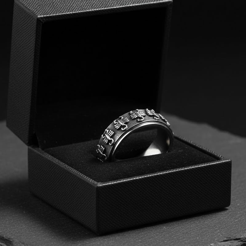 Stainless Steel Scorpion Spinning Ring