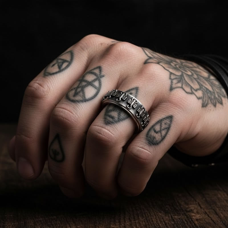 Stainless Steel Scorpion Spinning Ring