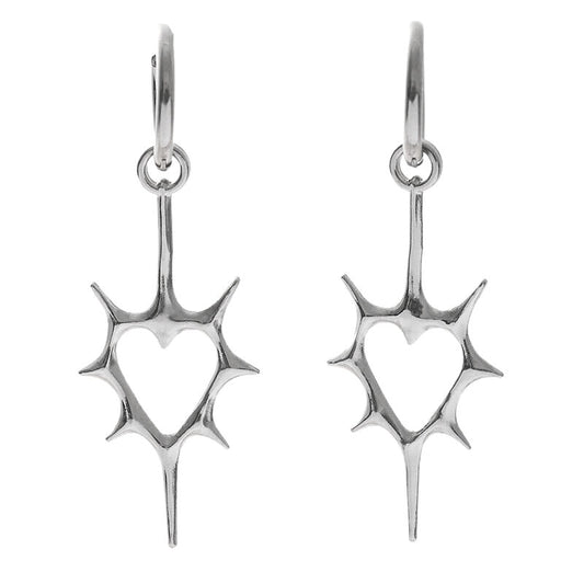 Thorn Heart Drop Earrings