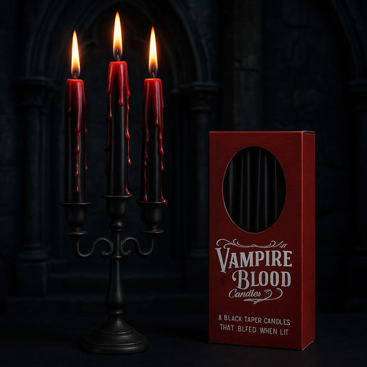 Box of 8 Vampire Blood Taper Candles